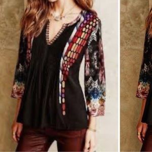 🛑 1 hour sale. 🎉Anthropologie, RANNA GiLL, blouse, small, STUNNING